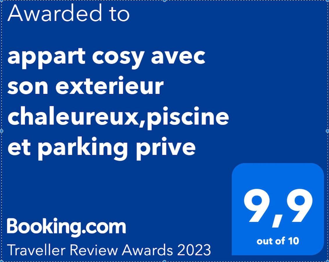 Appart Cosy Avec Son Exterieur Chaleureux,Piscine Et Parking Prive 퐁비에이유 외부 사진